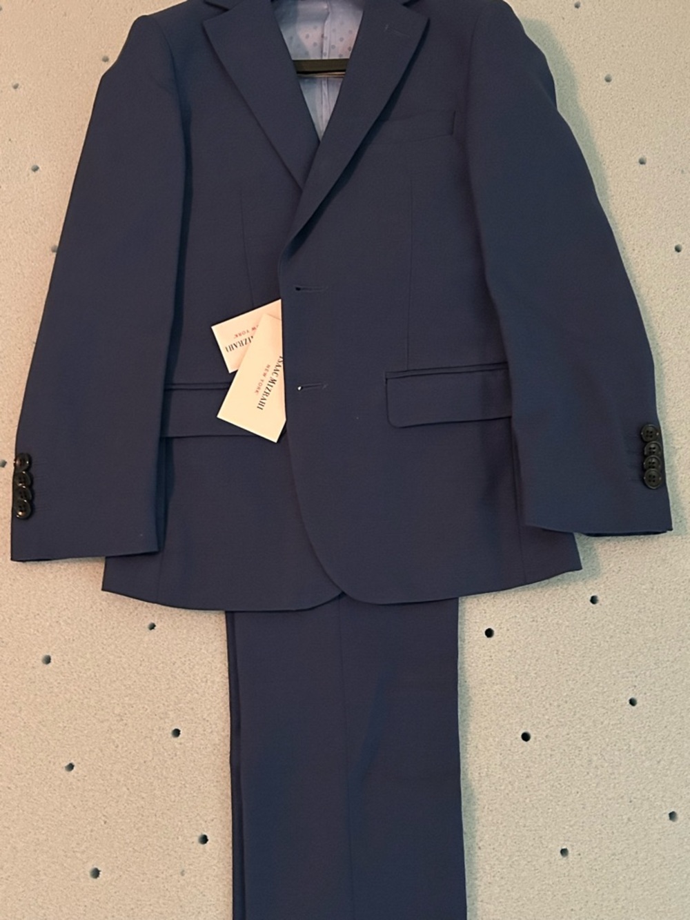 Isaac Mizrahi Navy Blue Boys Suit Jacket and Pants